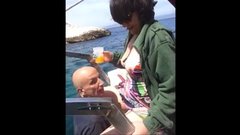 Amateur wife makes sex with stranger on boat and cuck husband films