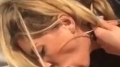 Blonde secretly doing oral sex at the beach filmed voyeur
