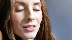 Super lustful amateur brunette starts masturbating vigorously in public restroom